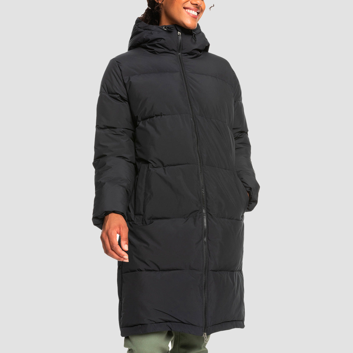 Roxy Test Of Time Puffer Jacket Anthracite - Womens