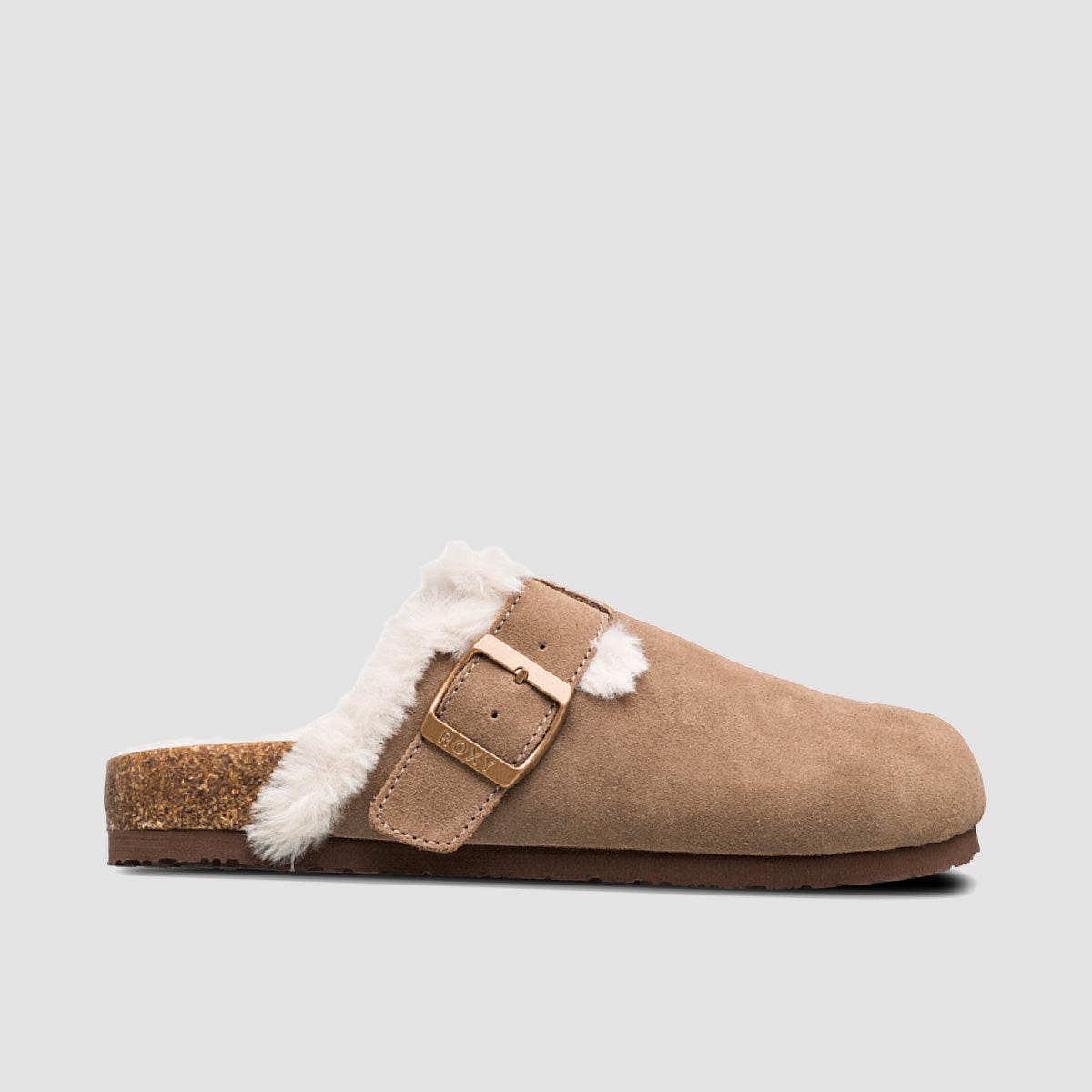 Roxy Zeliah Clog Sandals - Taupe - Womens