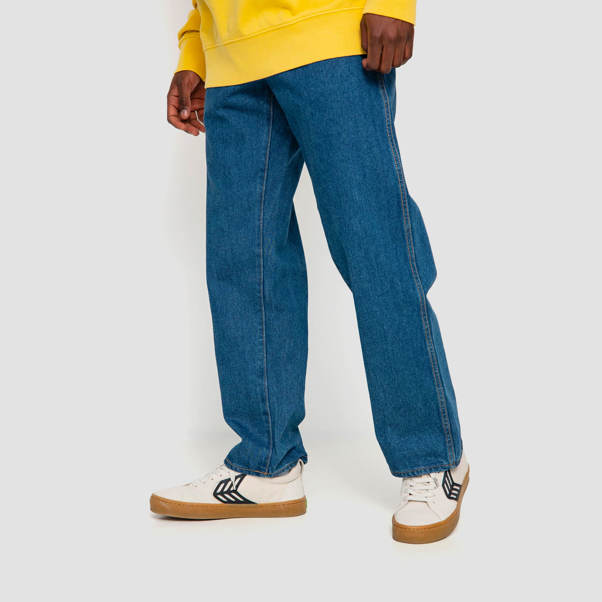 RVCA Americana Relaxed Fit Jeans Blue Collar