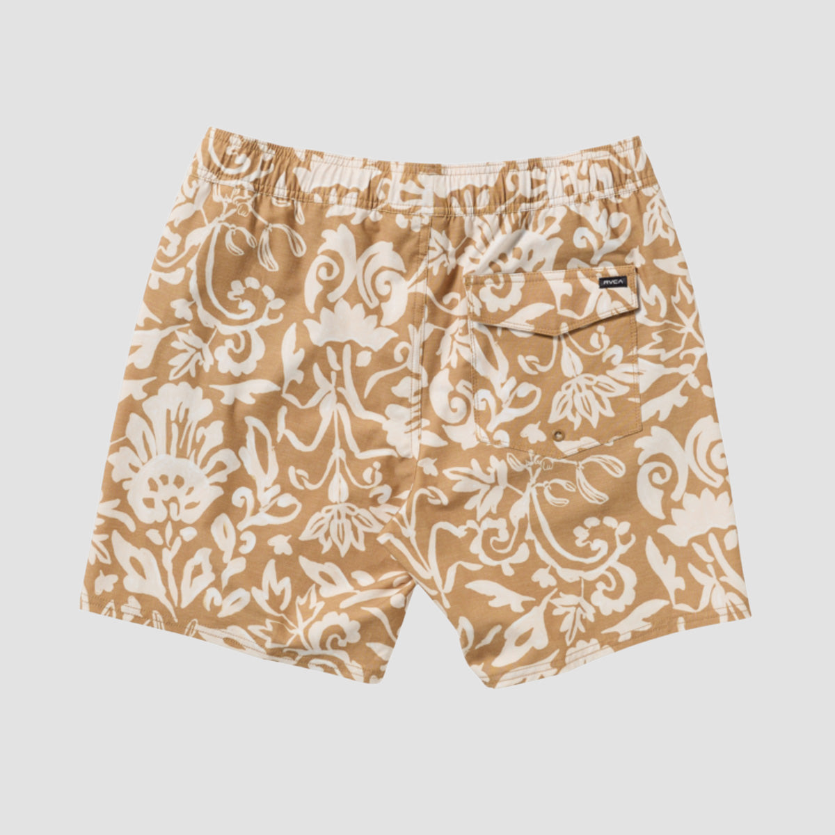 RVCA Atlas Elastic 17" Swim Shorts Camel