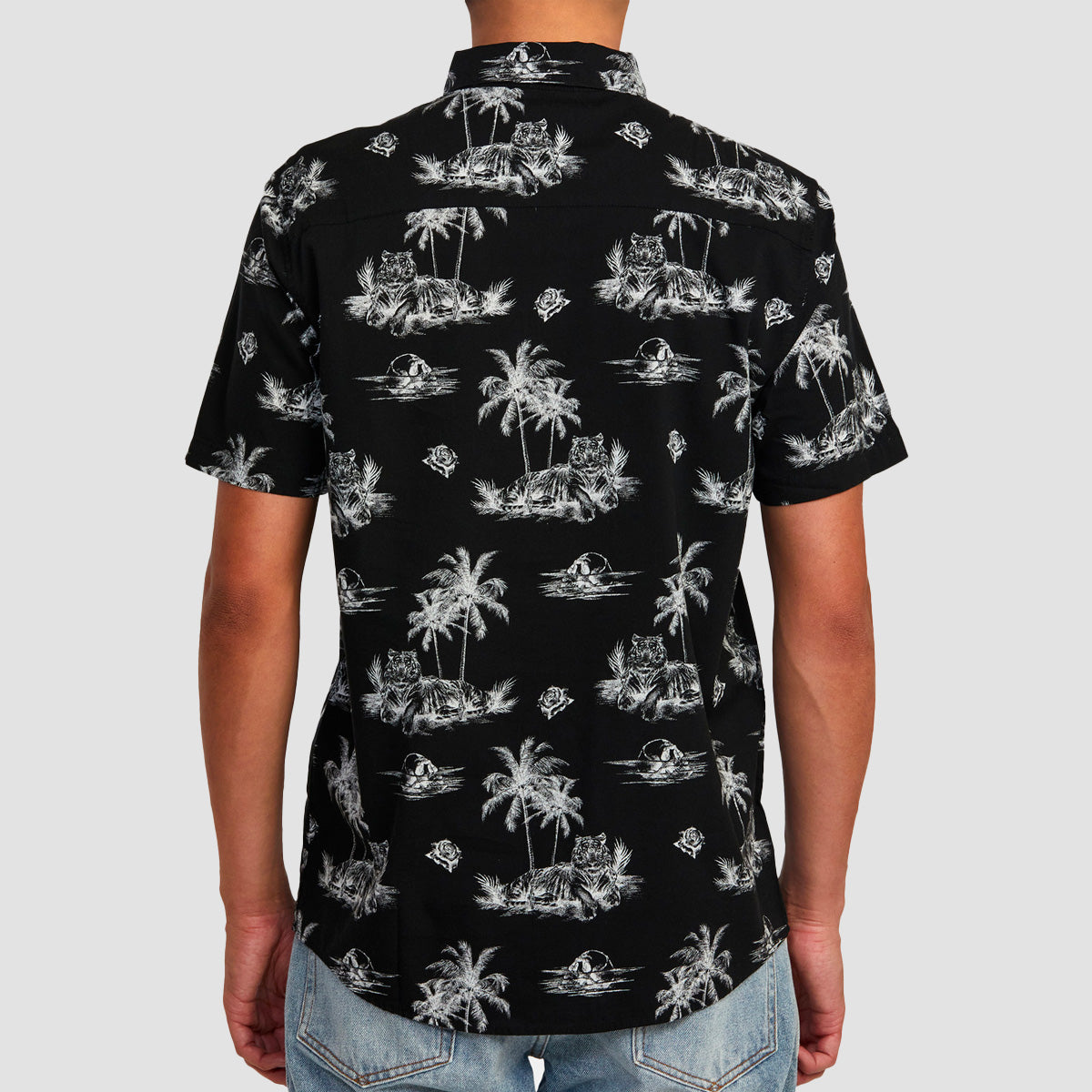 RVCA Benjamin Jean Jean Prowler Short Sleeve Shirt Black