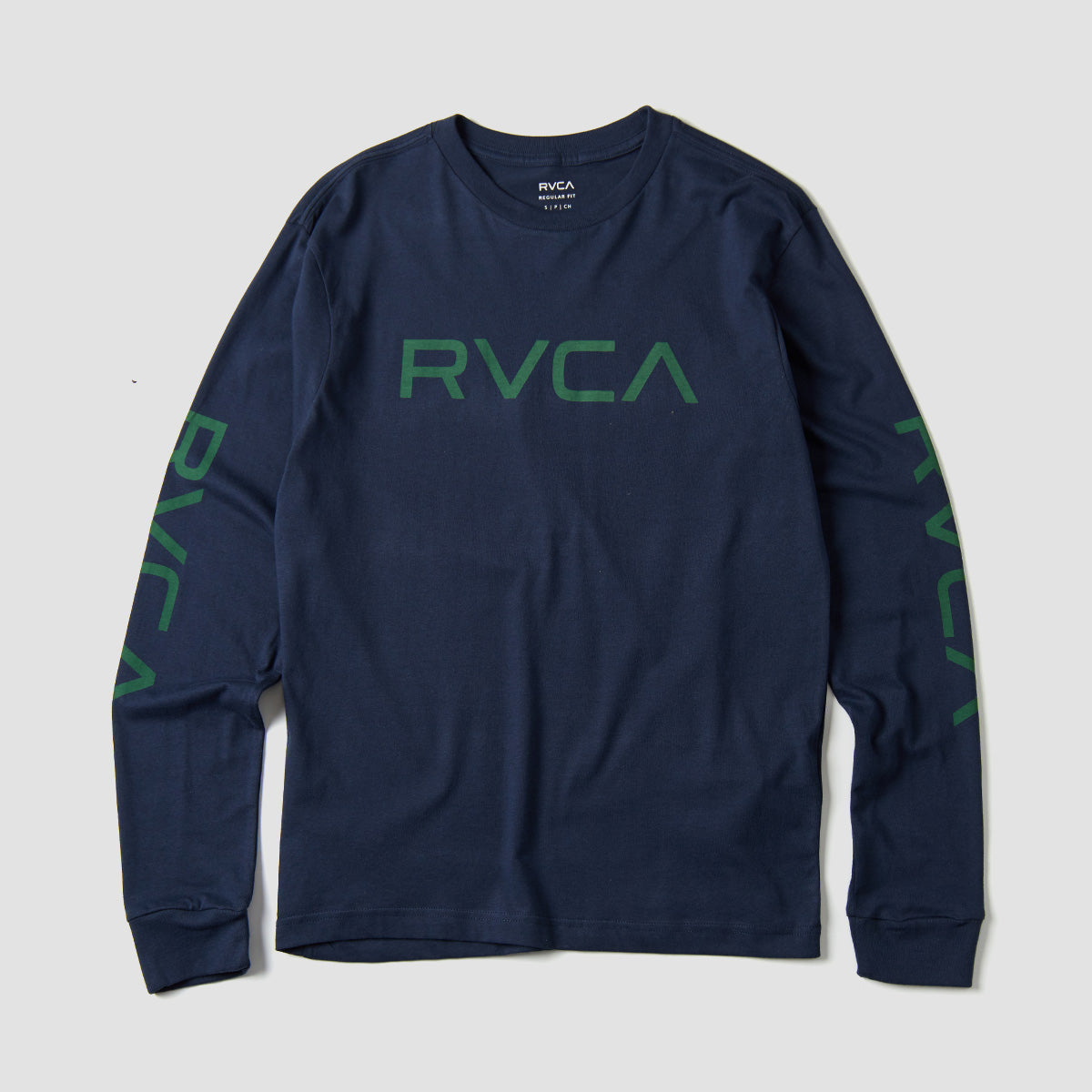RVCA Big RVCA Longsleeve T-Shirt Moody Blue