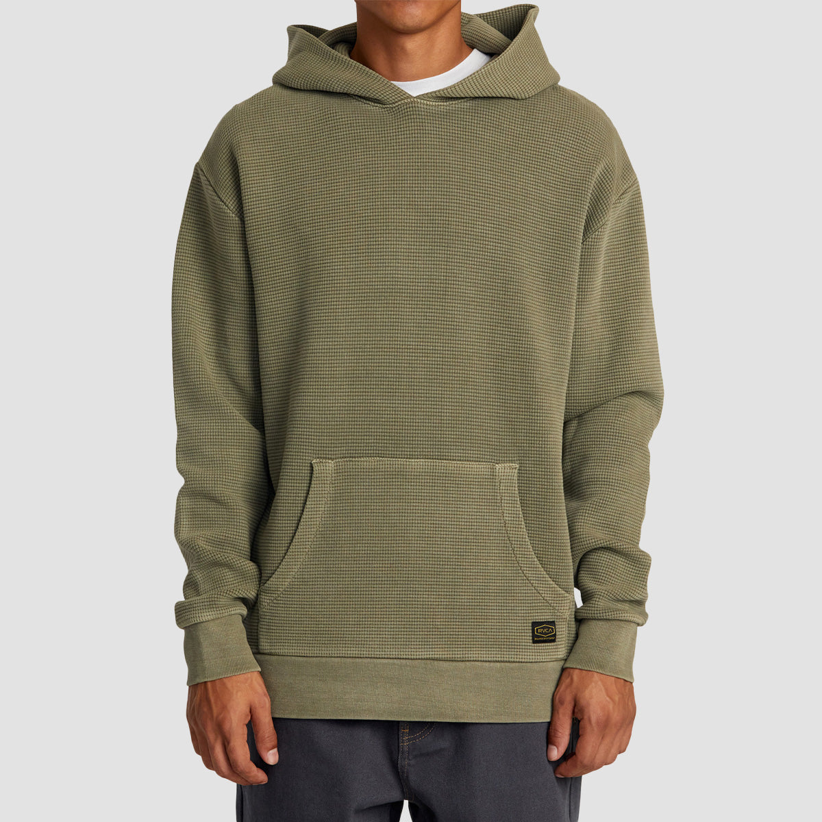 RVCA Dayshift Thermal Pullover Hoodie Olive