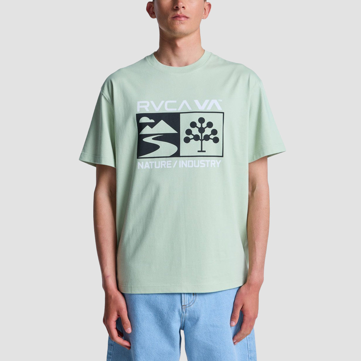 RVCA Harvester T-Shirt Laurel Green