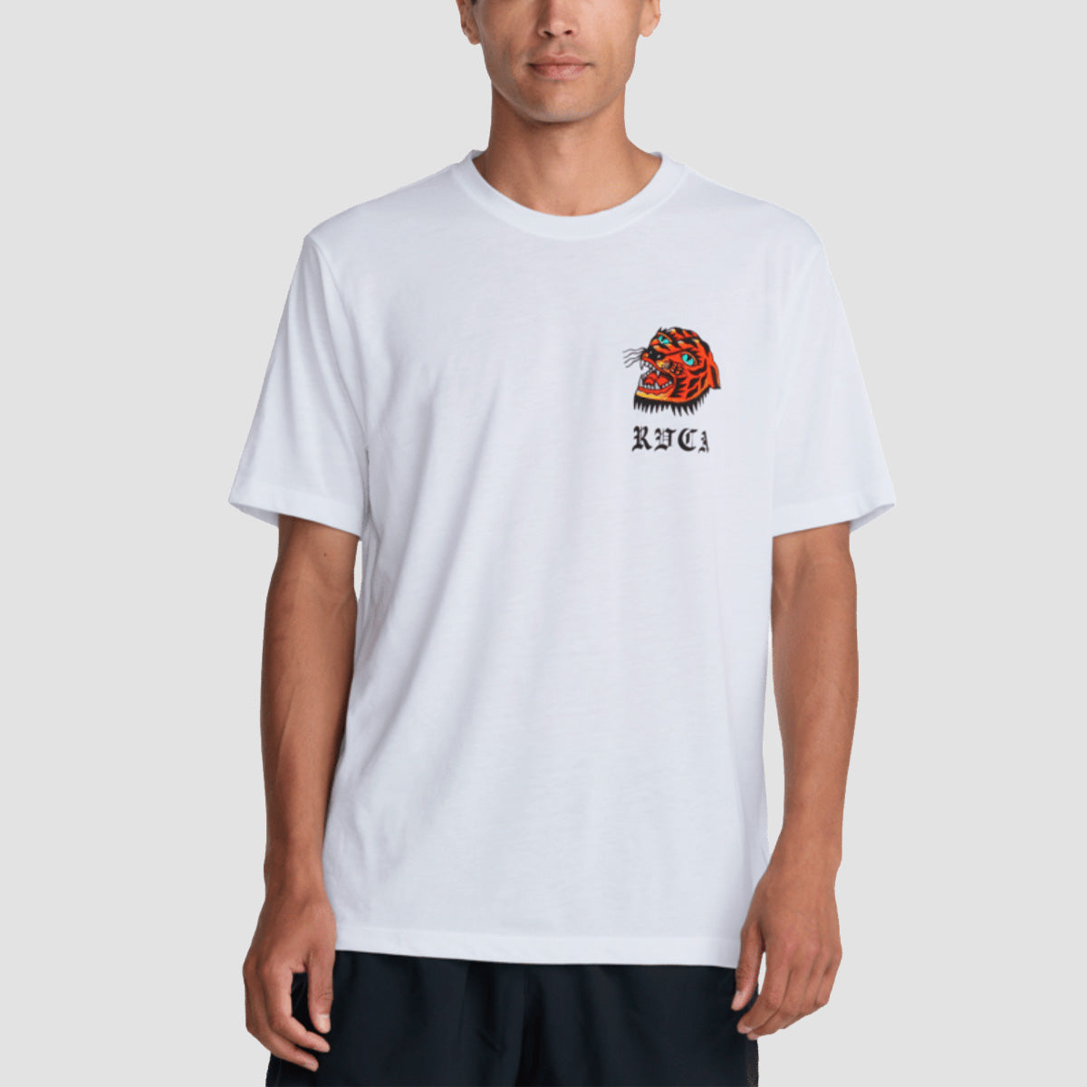 RVCA Kaleb Tiger T-Shirt White