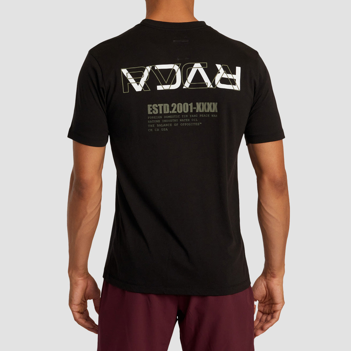 RVCA Layer Flip T-Shirt Black