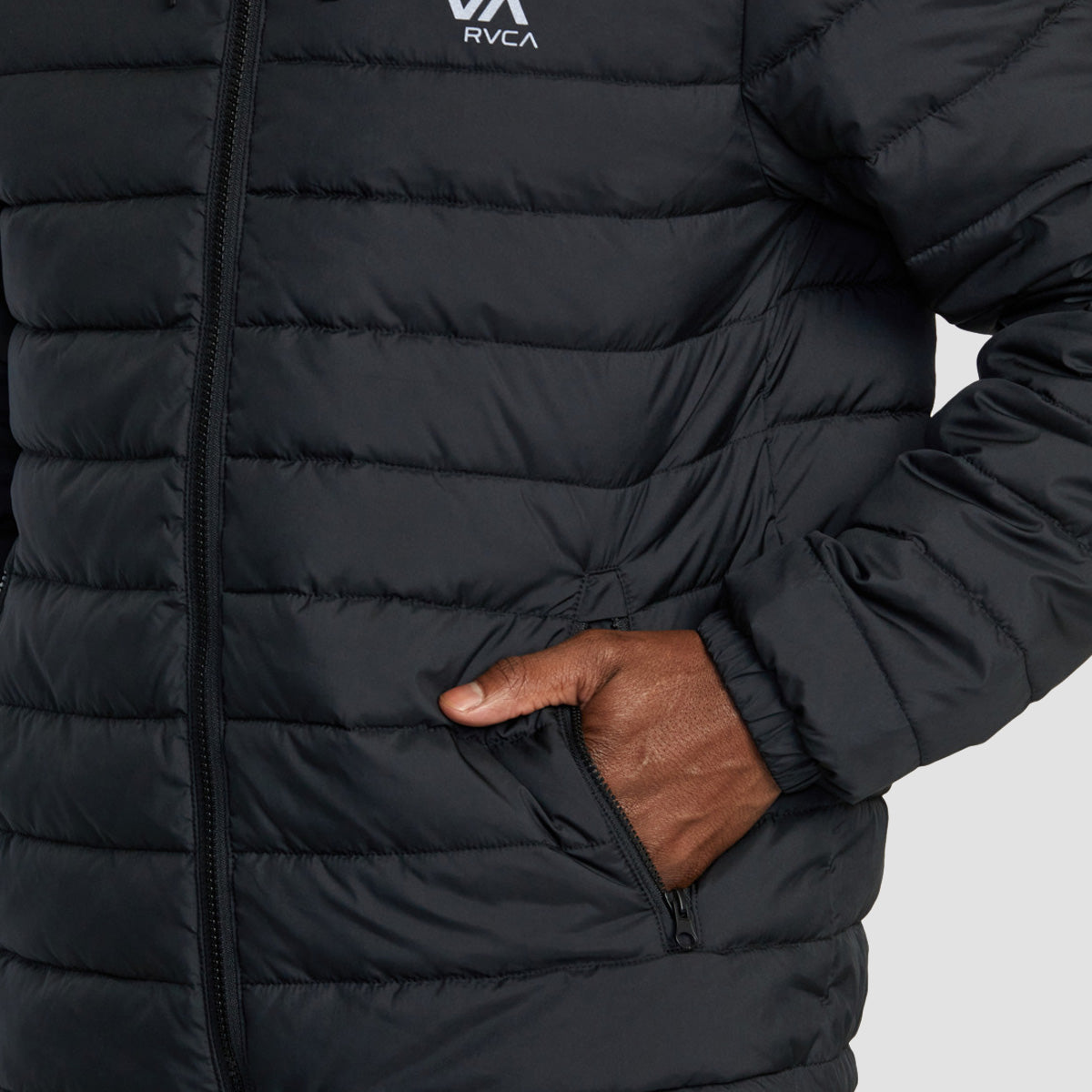 RVCA Packable Puffa Hood Jacket Black