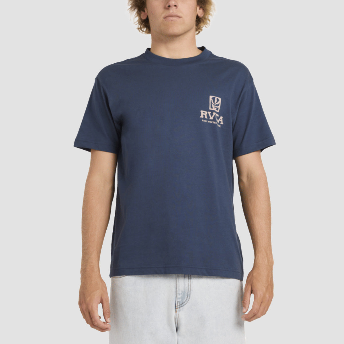 RVCA Palmgrove T-Shirt Moody Blue