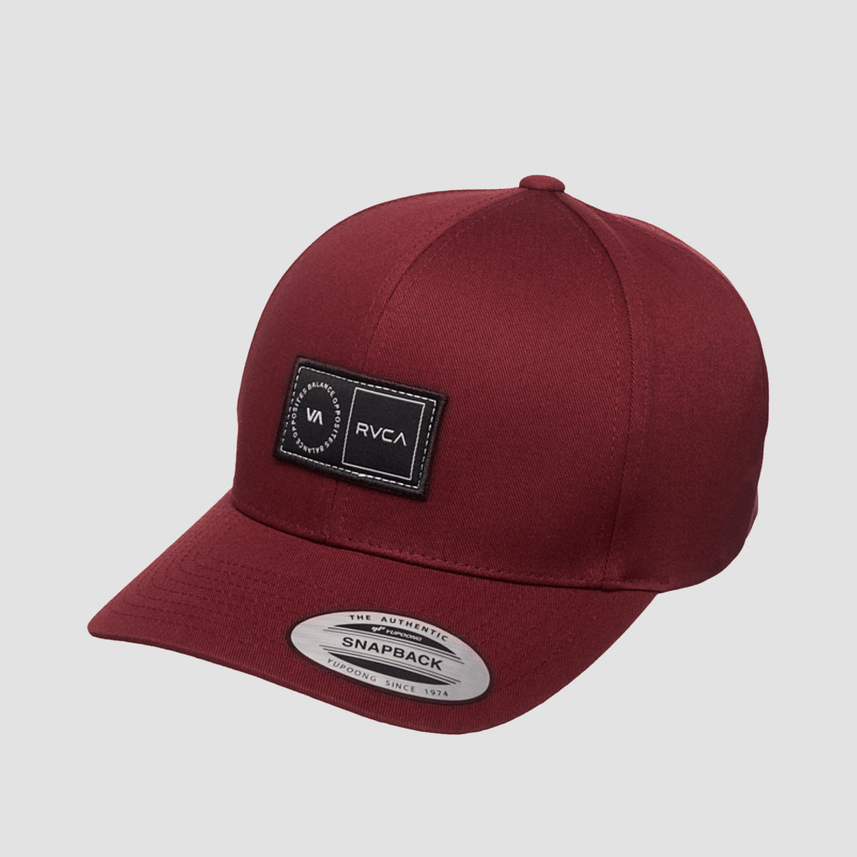 RVCA Platform Snapback Cap Red Earth