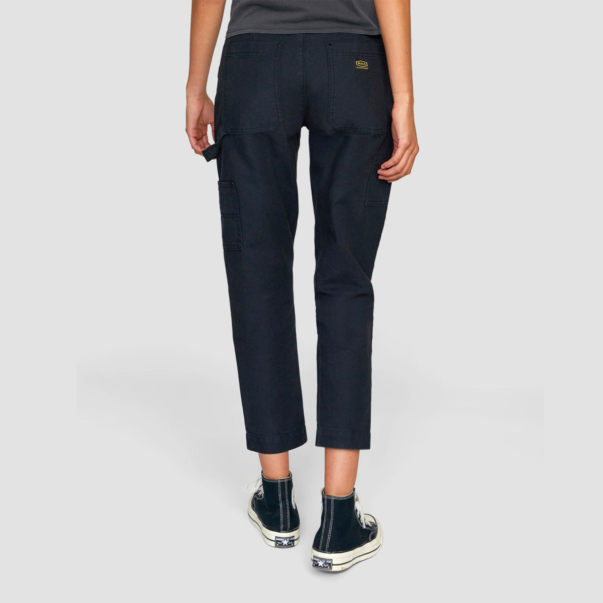 RVCA Recession Collection Slim Fit Trousers True Black - Womens