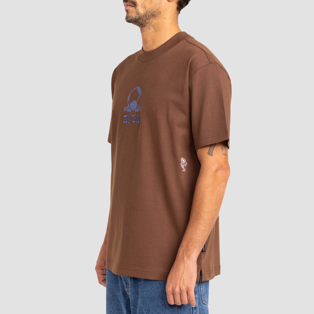 RVCA Scorched Lands T-Shirt Chocolate