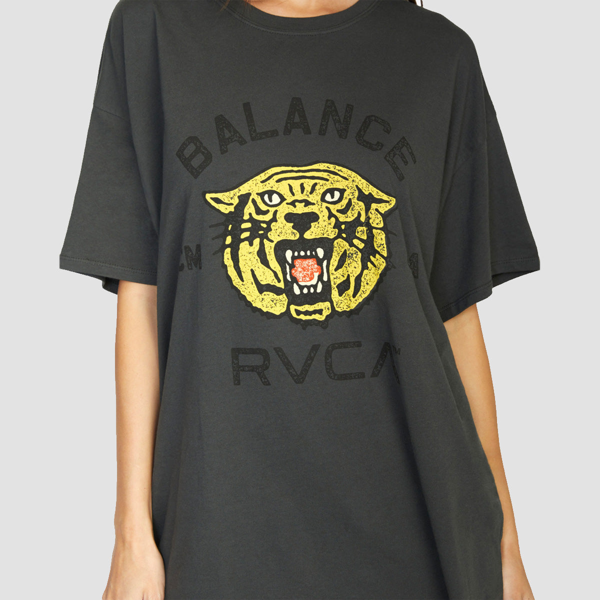 RVCA Squadron T-Shirt Washed Black - Womens