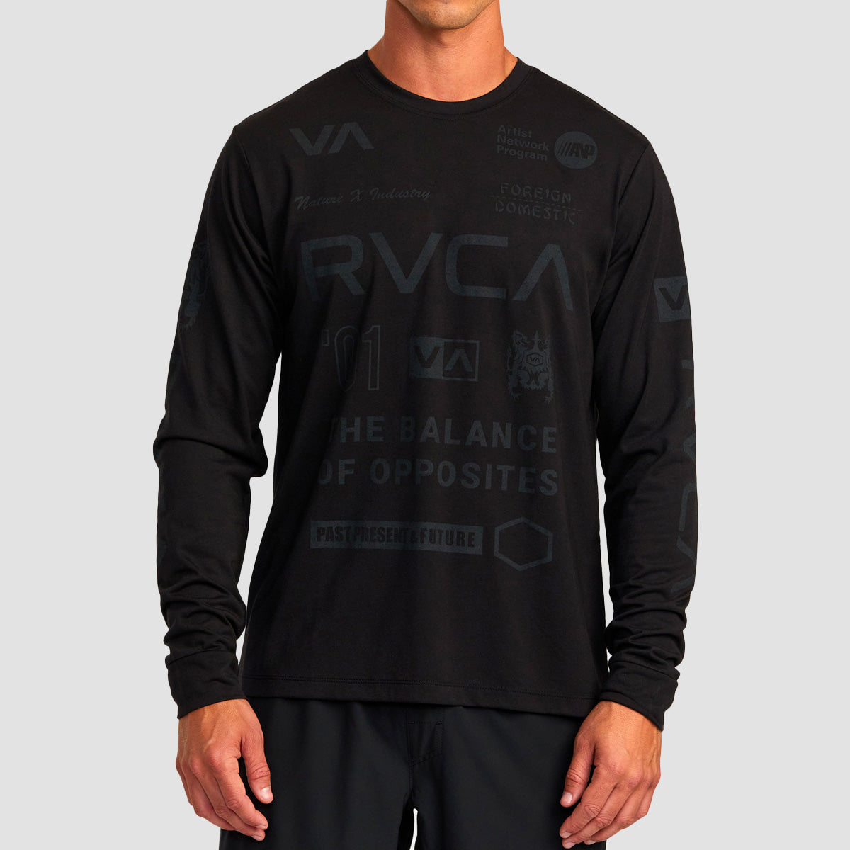 RVCA VA Sport All Brand Longsleeve T-Shirt Black 2
