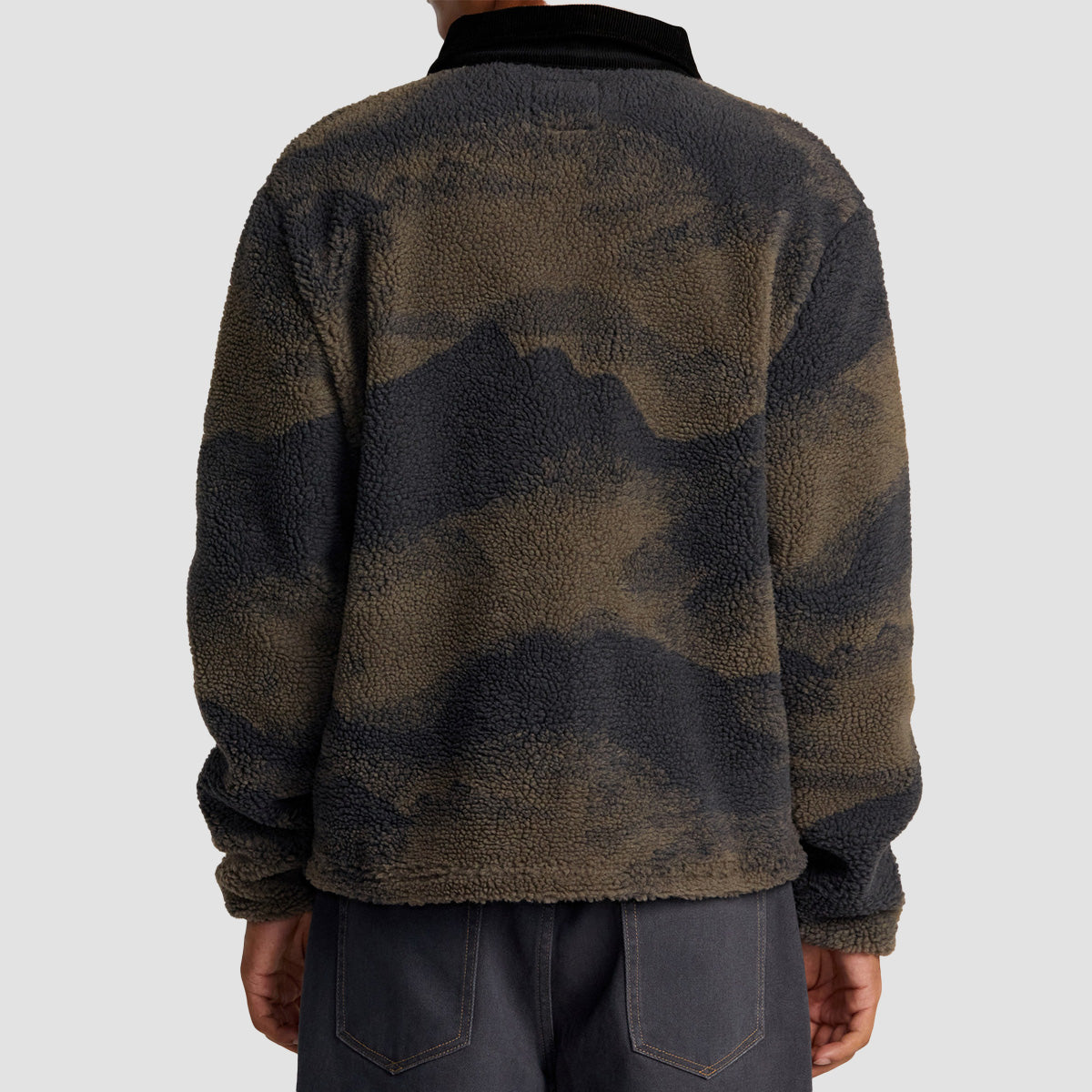 RVCA Walker Sherpa Jacket Blue Haze