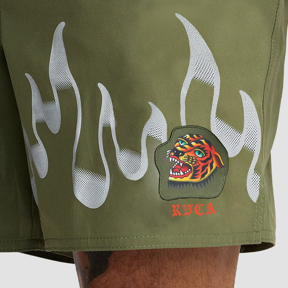 RVCA Yogger 2 In 1 17" Shorts Army Green