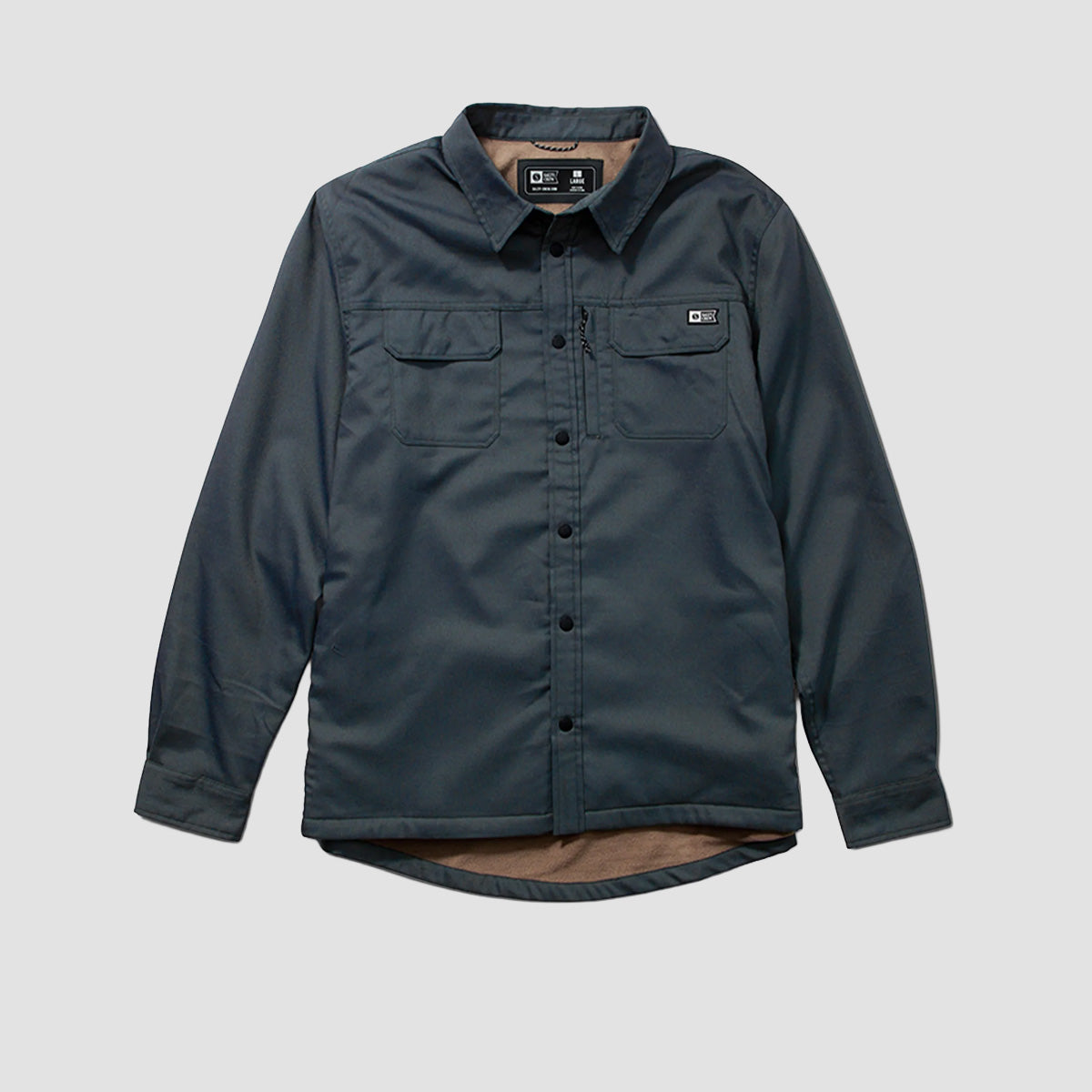 Salty Crew Fathom LS Tech Shacket Midnight Navy