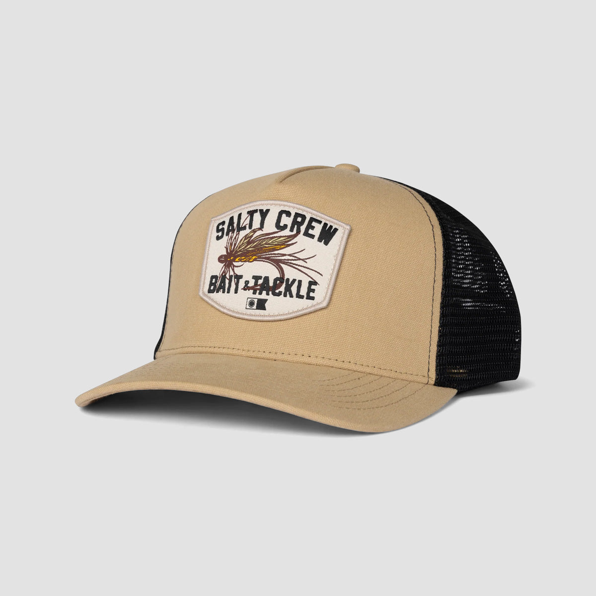 Salty Crew Fishing Co Trucker Cap Khaki