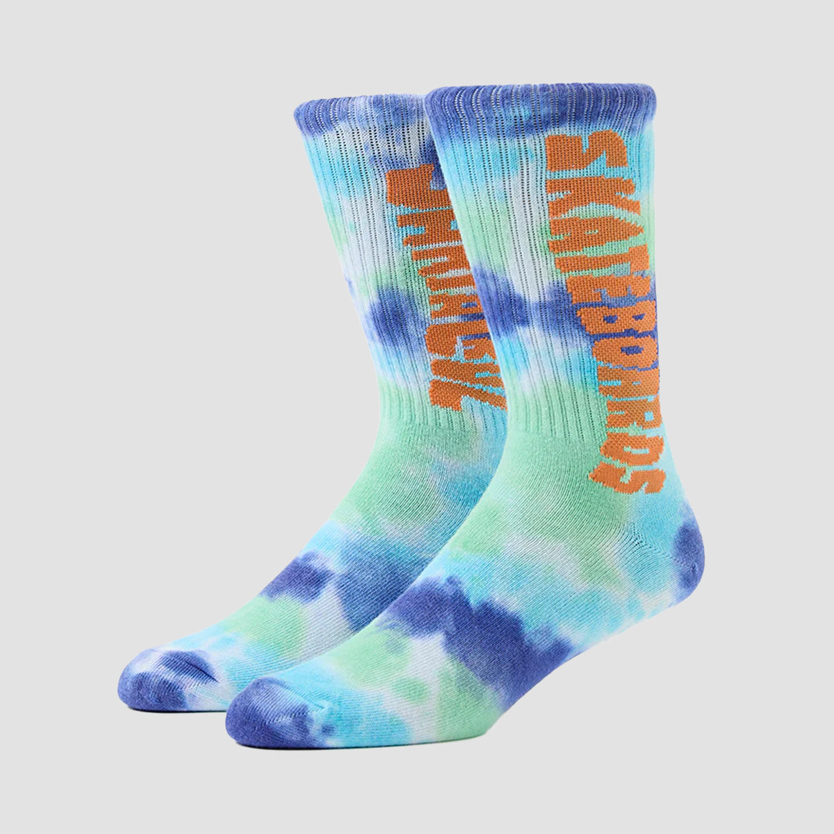 Santa Cruz Ad Rip Socks Blue Tie Dye