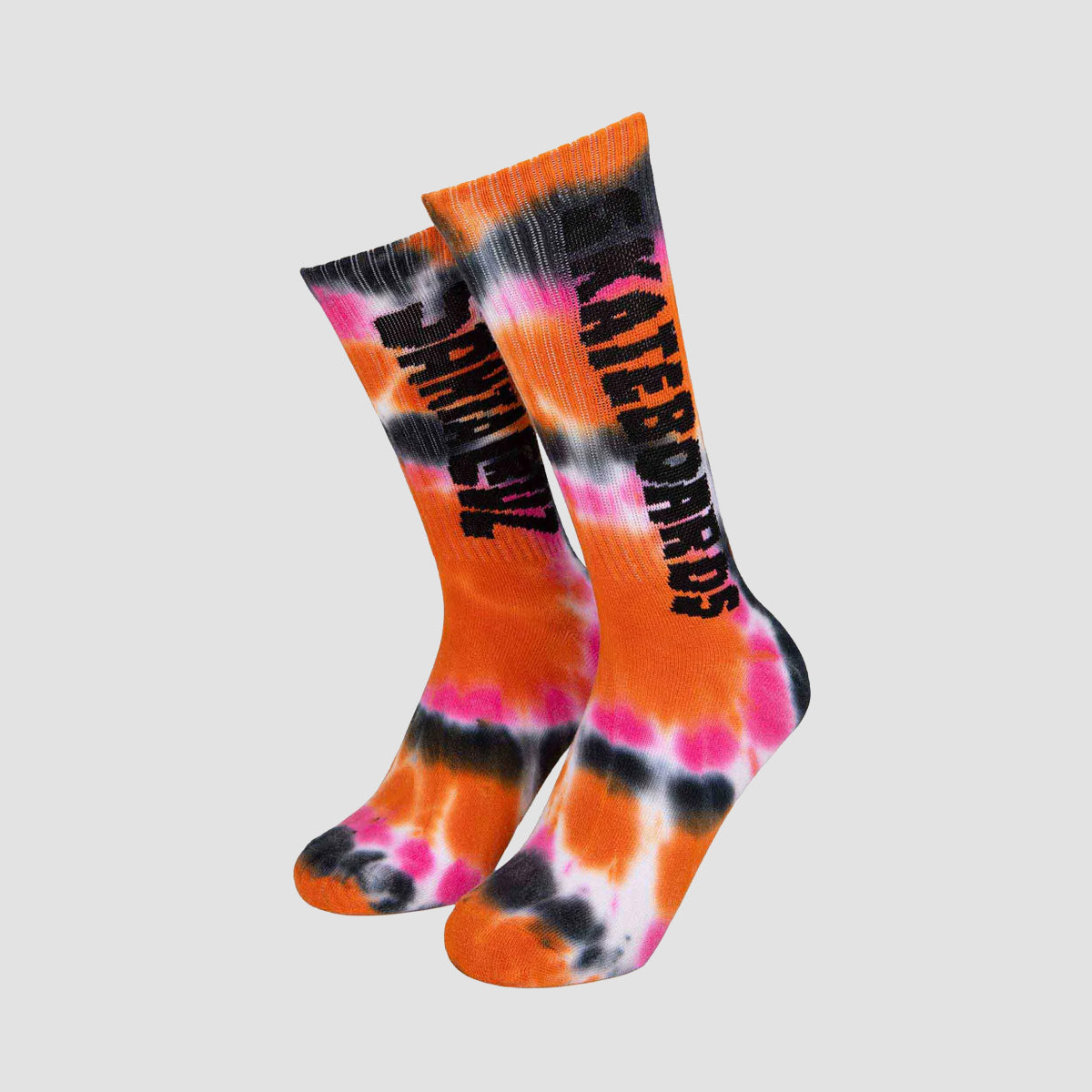 Santa Cruz Ad Rip Socks Pink Tie Dye