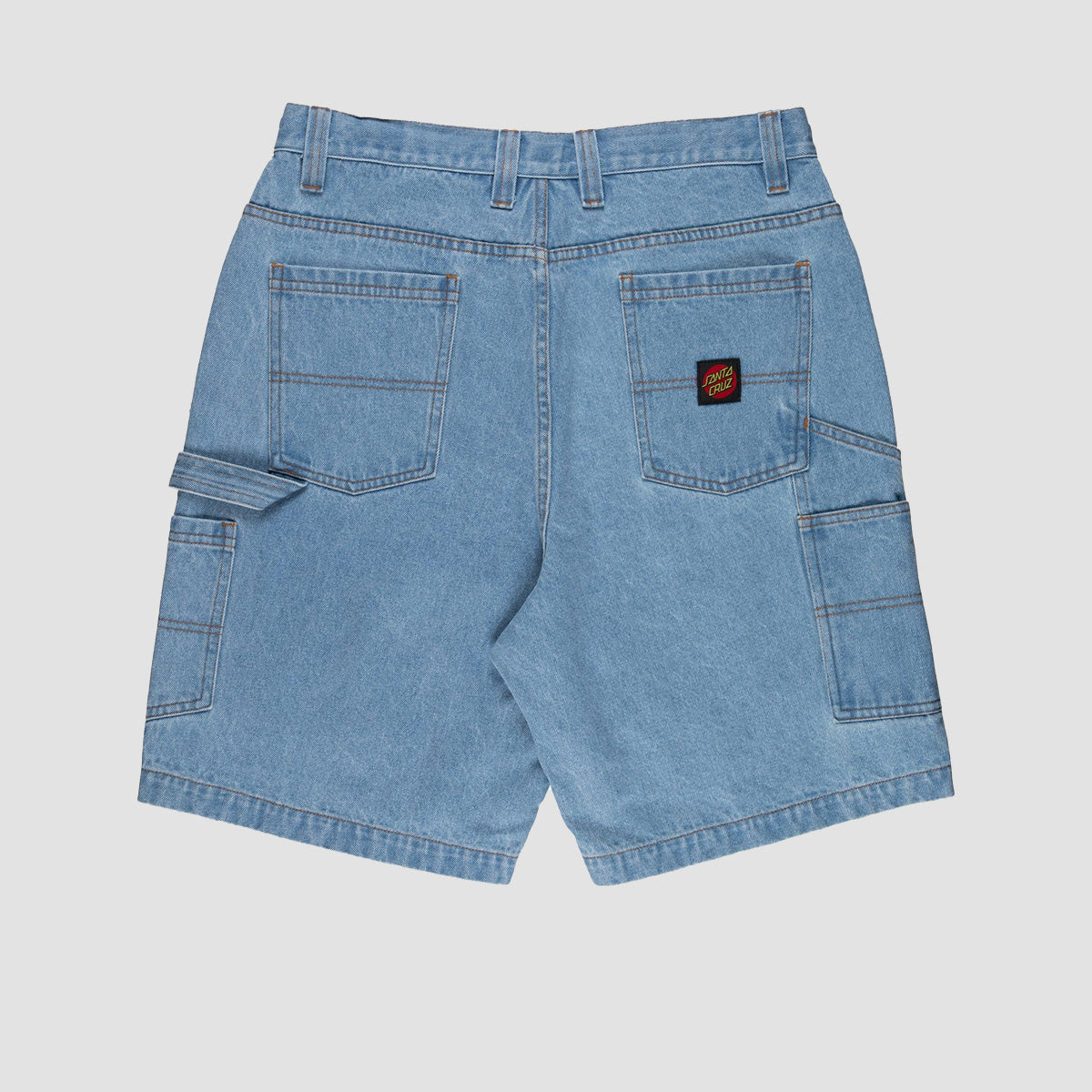 Santa Cruz Carpenter Big Denim Shorts Stone Wash