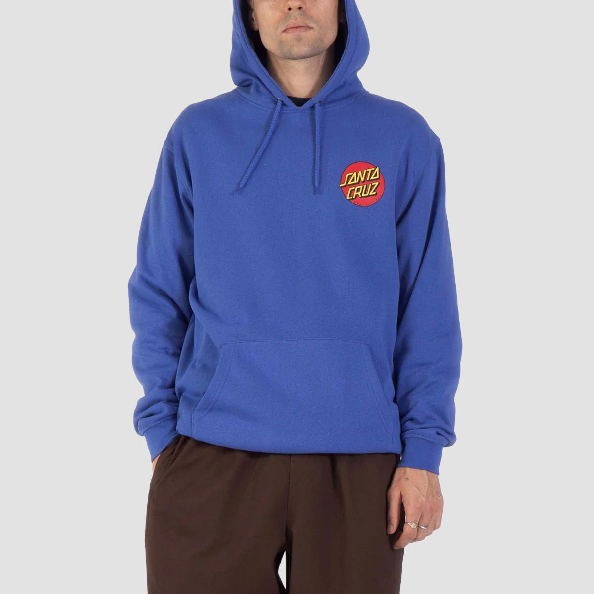 Santa Cruz Classic Dot Chest Pullover Hoodie Sapphire