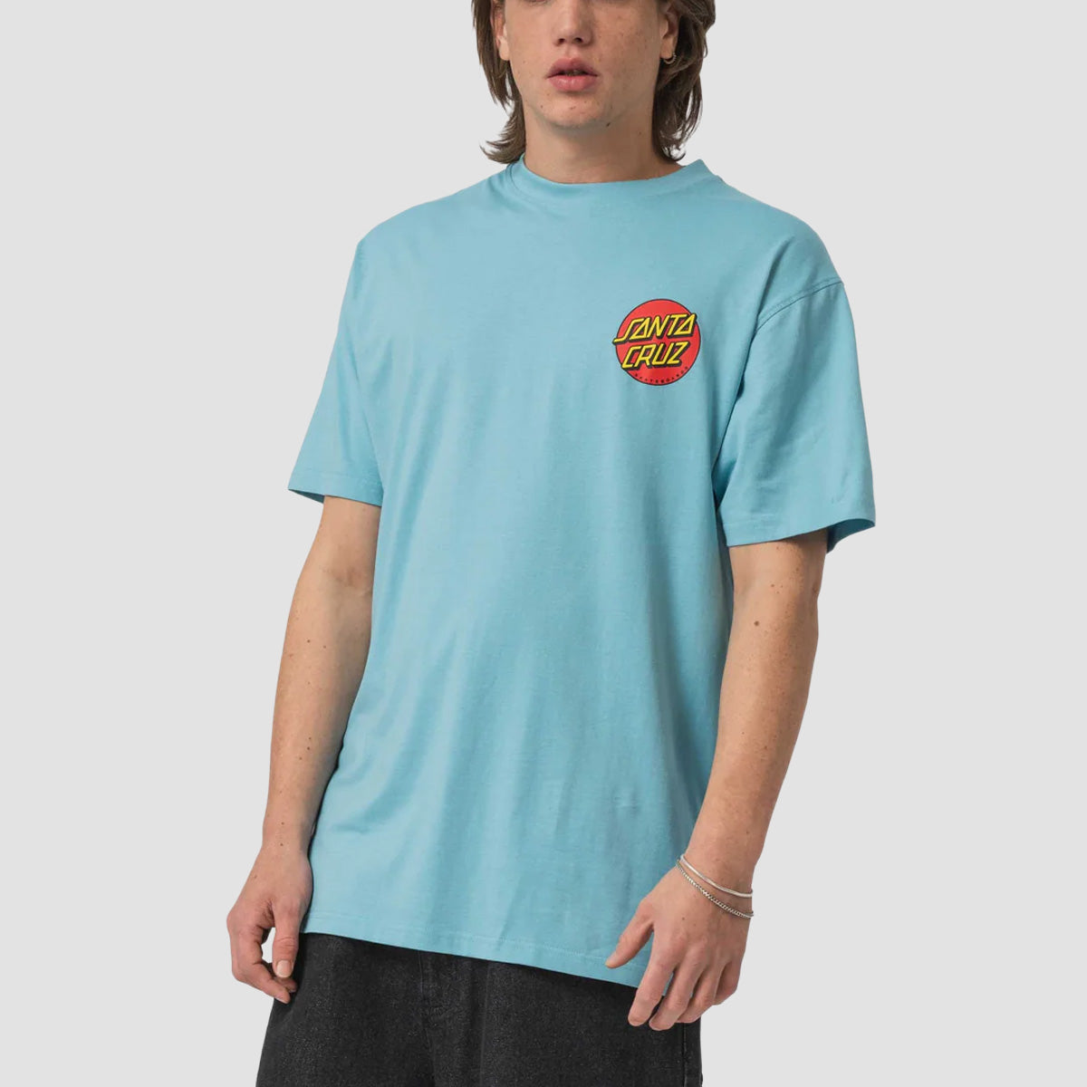Santa Cruz Classic Dot Chest T-Shirt Norse Blue
