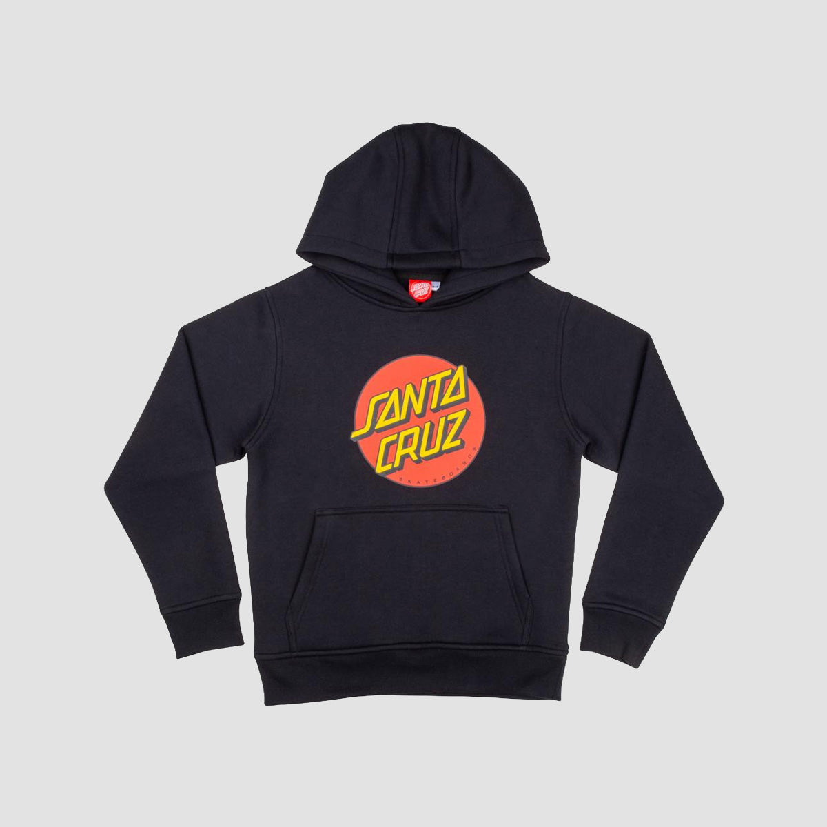 Santa Cruz Classic Dot Pullover Hoodie Black - Kids