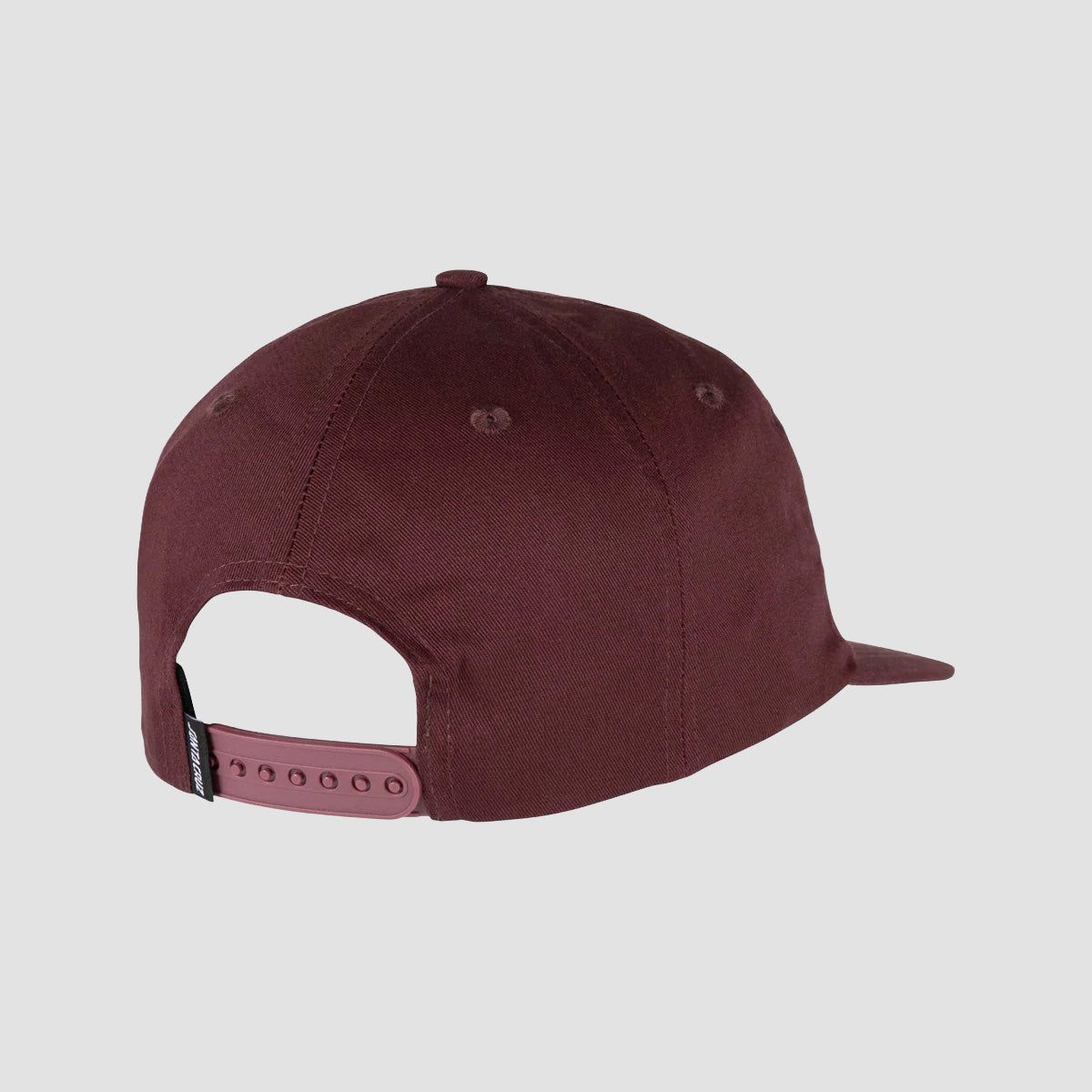 Santa Cruz Cruz Label Snapback Cap Dark Plum