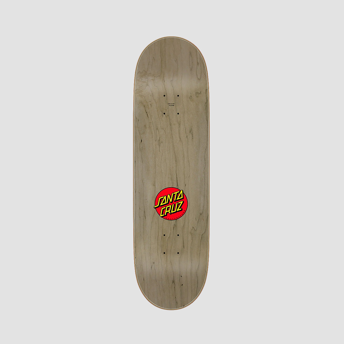 Santa Cruz Dot Guy ATV Skateboard Deck Plum Stain - 8.8"