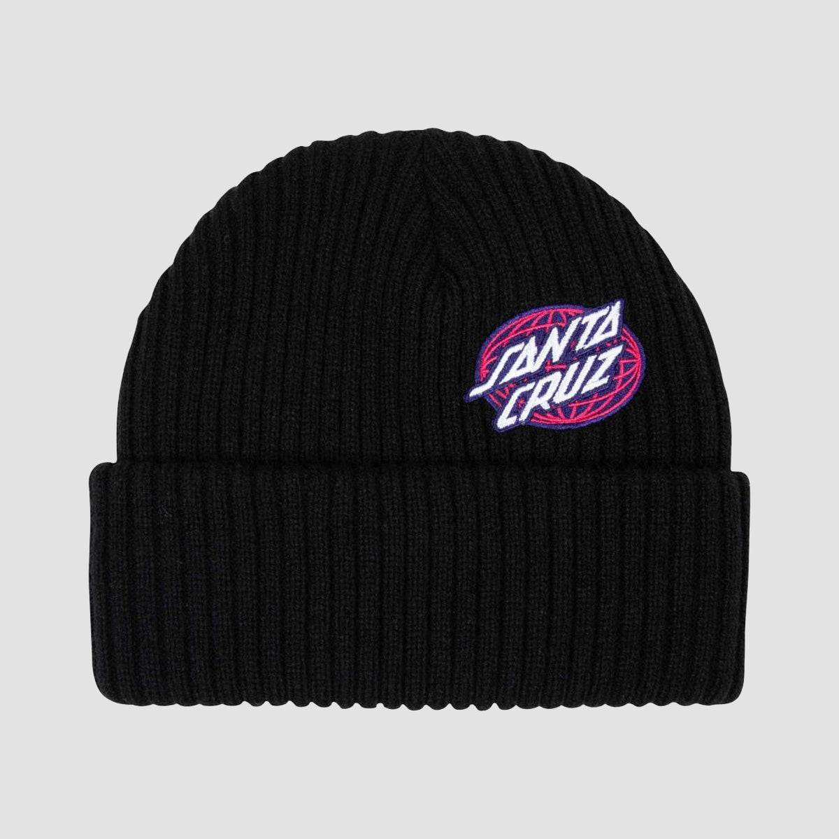 Santa Cruz Global Oval Dot Beanie Black