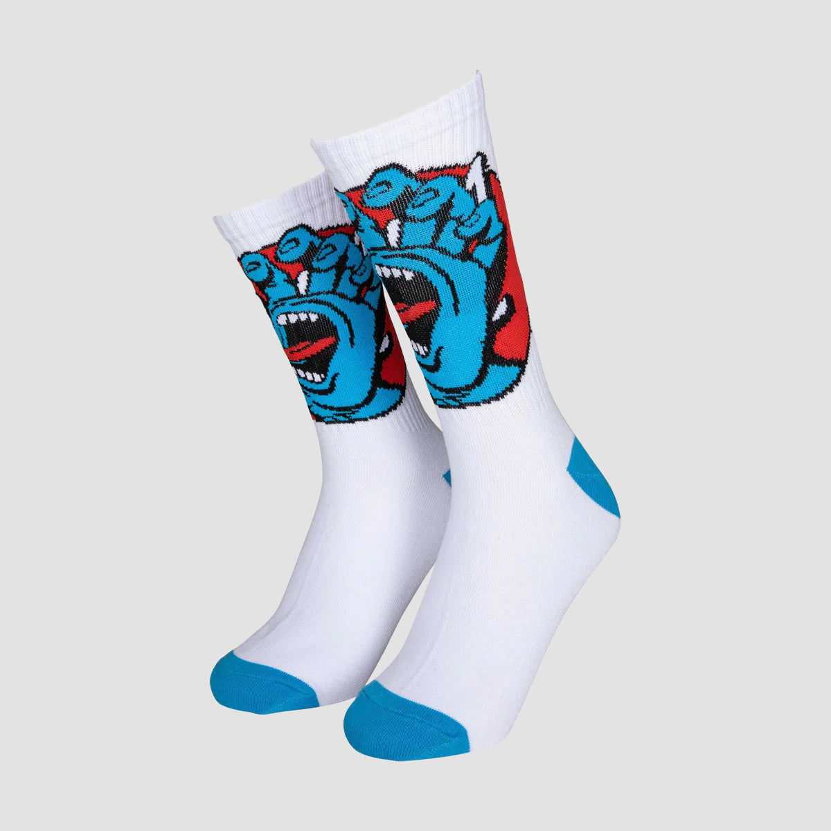 Santa Cruz Hand Dot Socks White