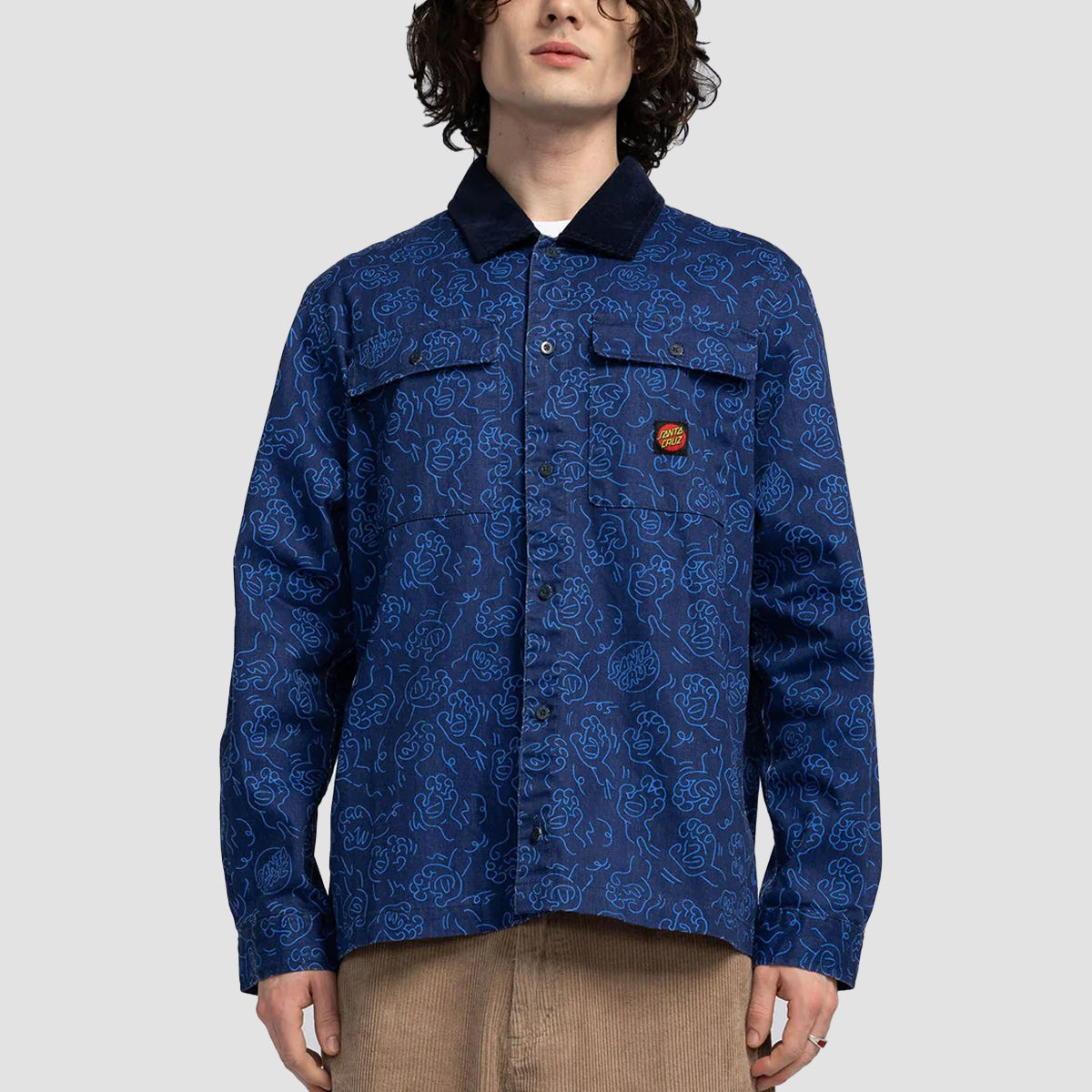 Santa Cruz Jesse Longsleeve Shirt Contour Hand