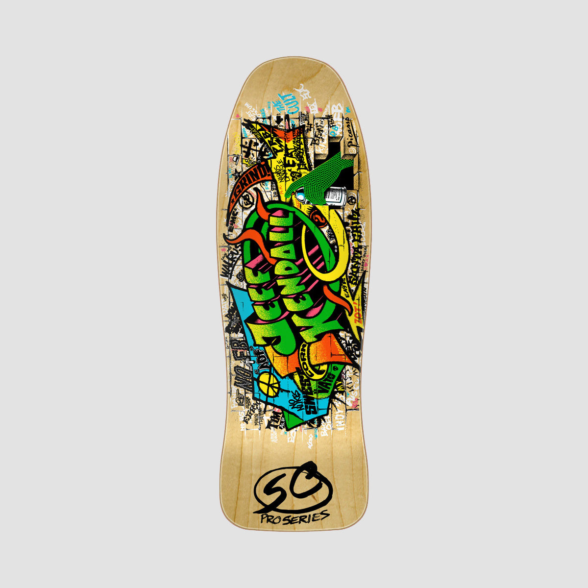 Santa Cruz Kendall Graffiti Reissue Skateboard Deck - 9.69