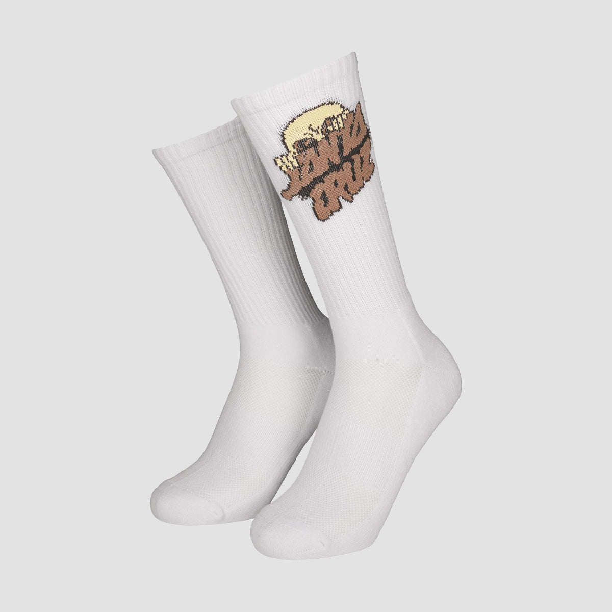 Santa Cruz Knibbs Alien Stacked Strip Socks White