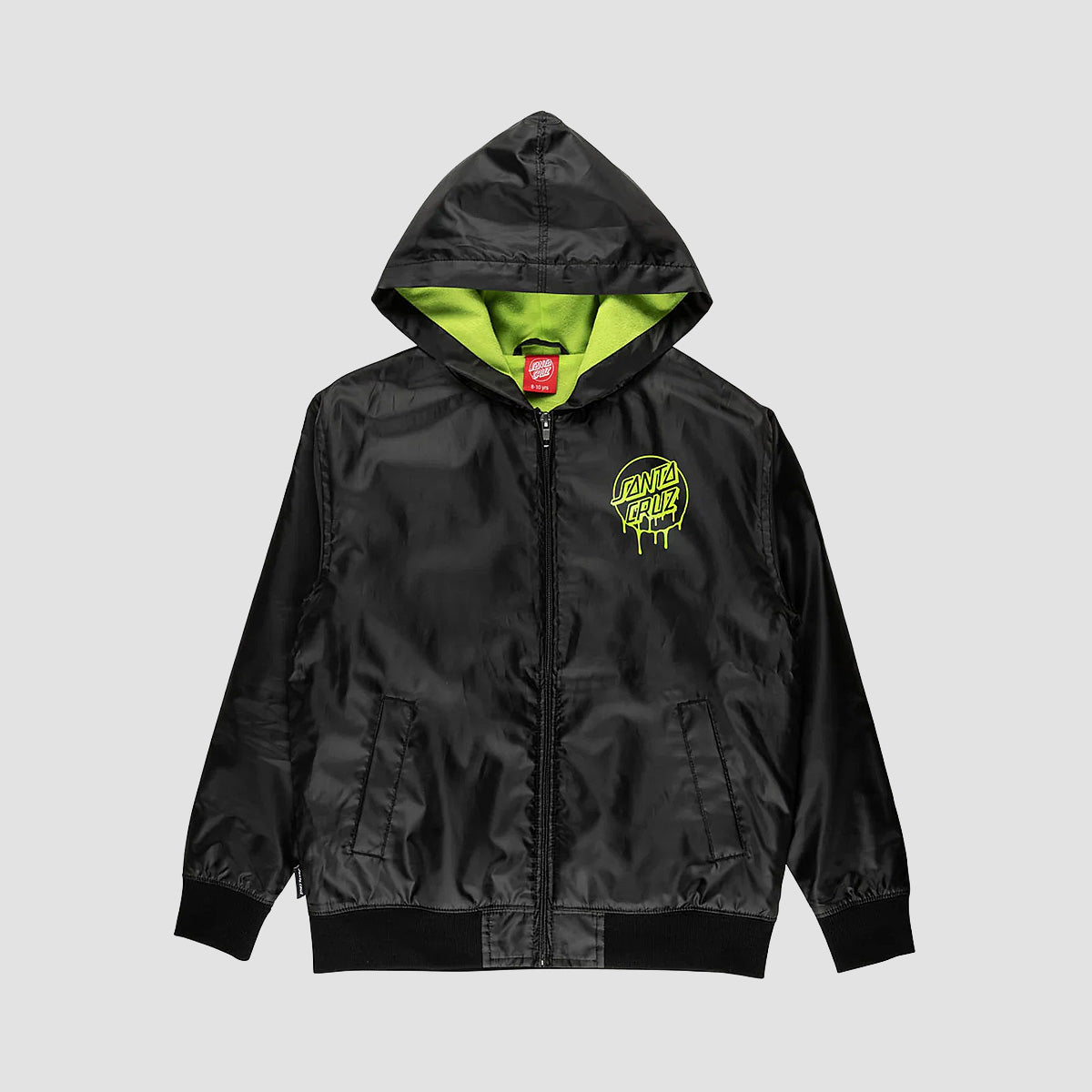 Santa Cruz Liquid Dot Jacket Black - Kids