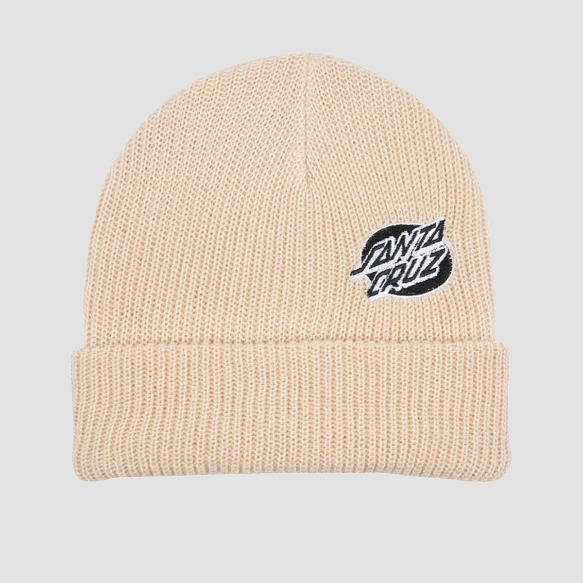Santa Cruz Mono Lined Oval Dot Beanie Chalk