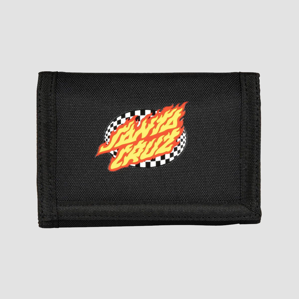Santa Cruz Oval Check Flame Wallet Black