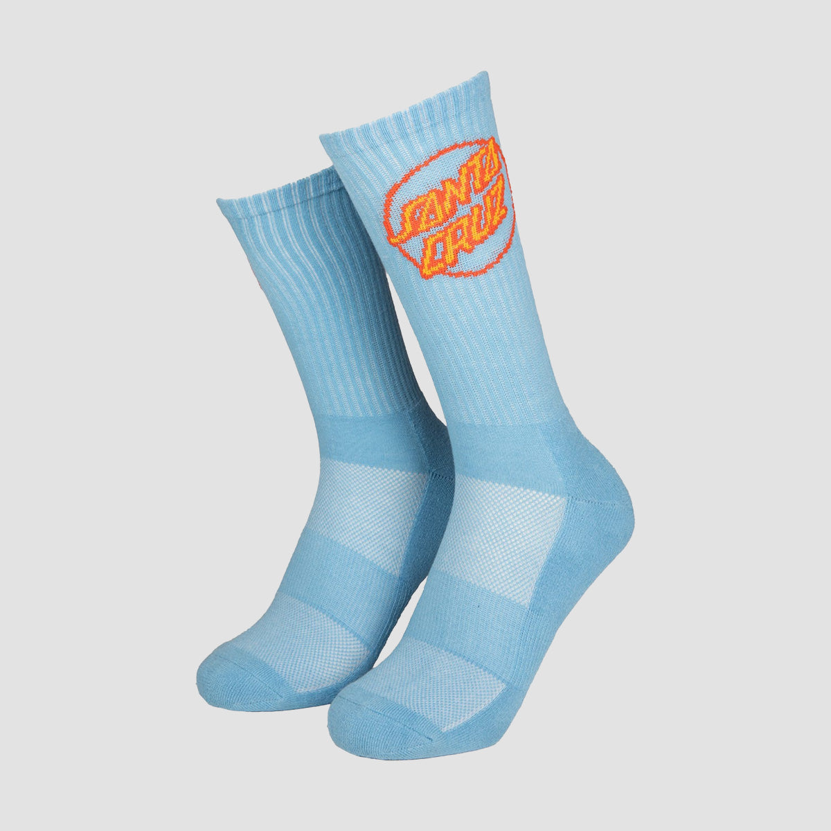 Santa Cruz Partial Dot Socks 2 Pack Pacific Blue/Black