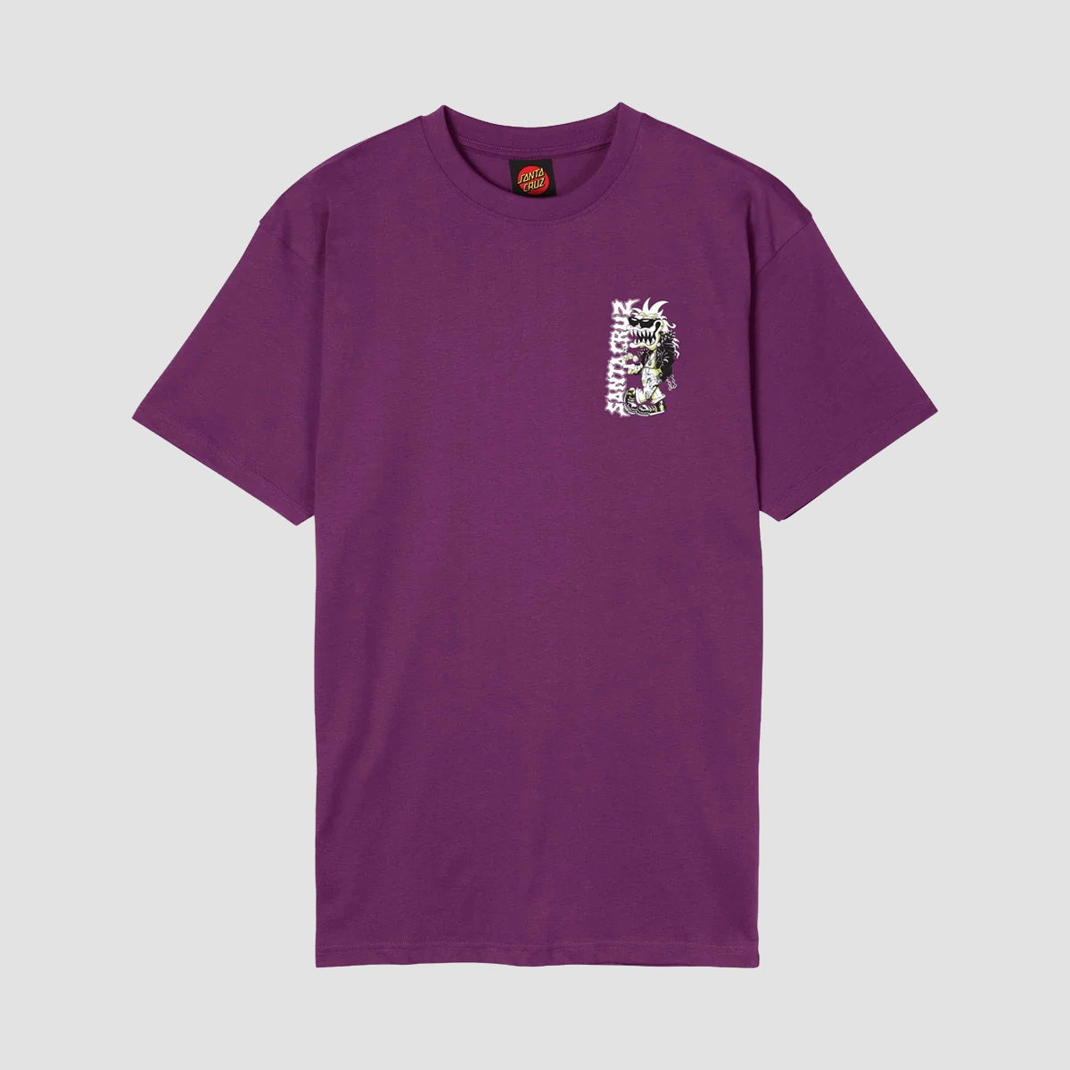 Santa Cruz Punk Gremlin Front T-Shirt Fresh Purple