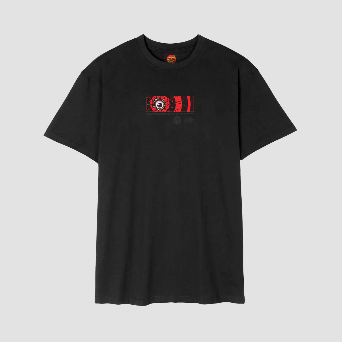 Santa Cruz Roskopp Dissect Strip T-Shirt Black