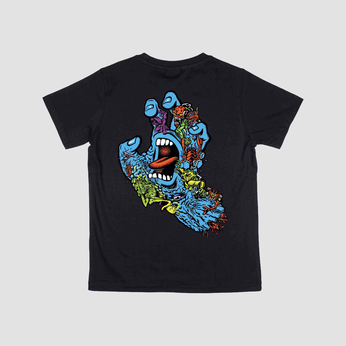 Santa Cruz Roskopp Screaming Five T-Shirt Black - Kids