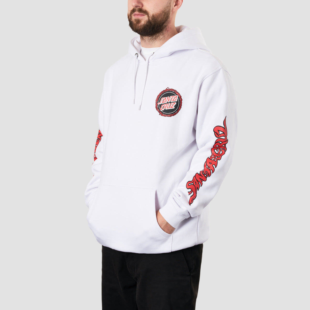 Santa Cruz Screaming 50th Pullover Hoodie White