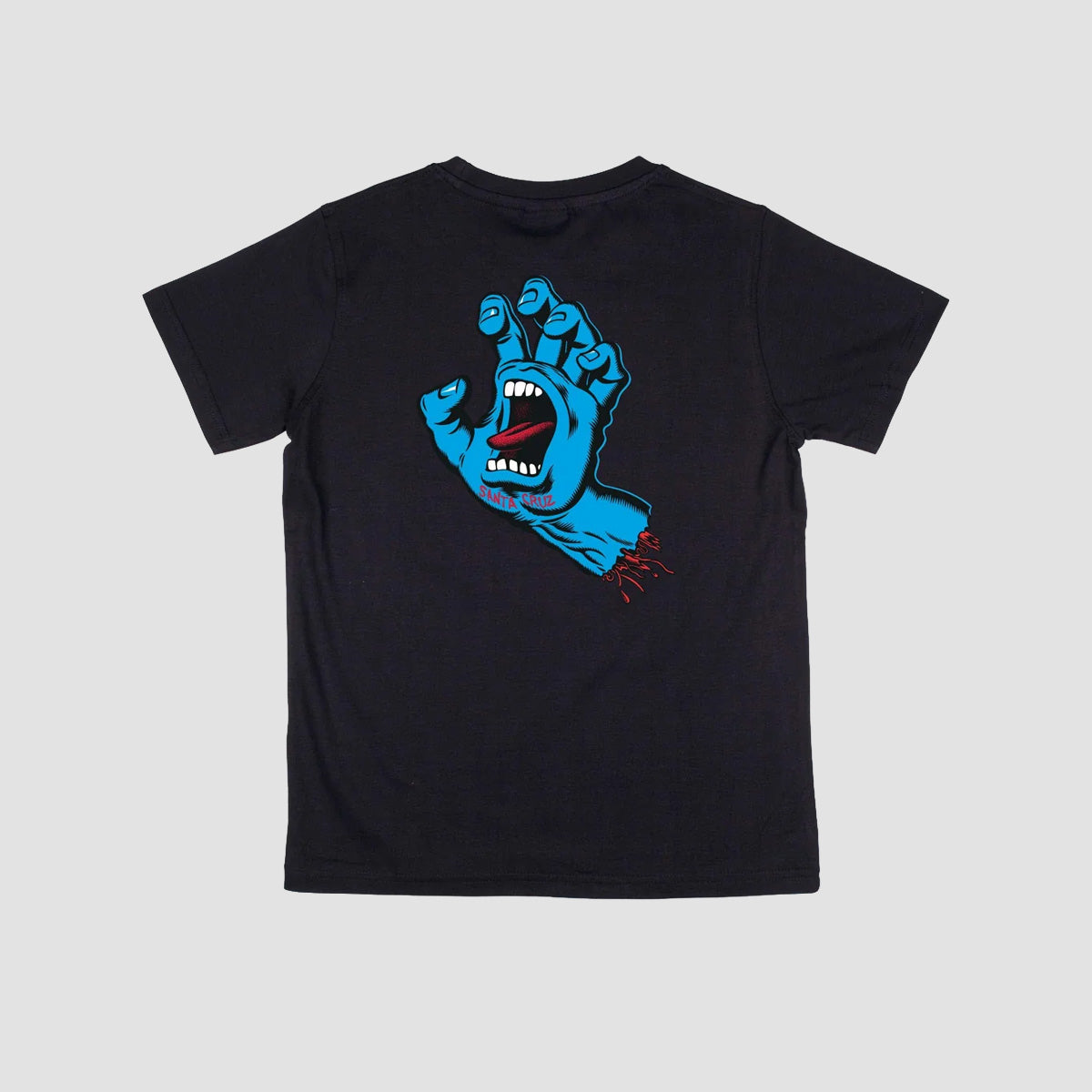 Santa Cruz Screaming Hand Chest T-Shirt Black - Kids