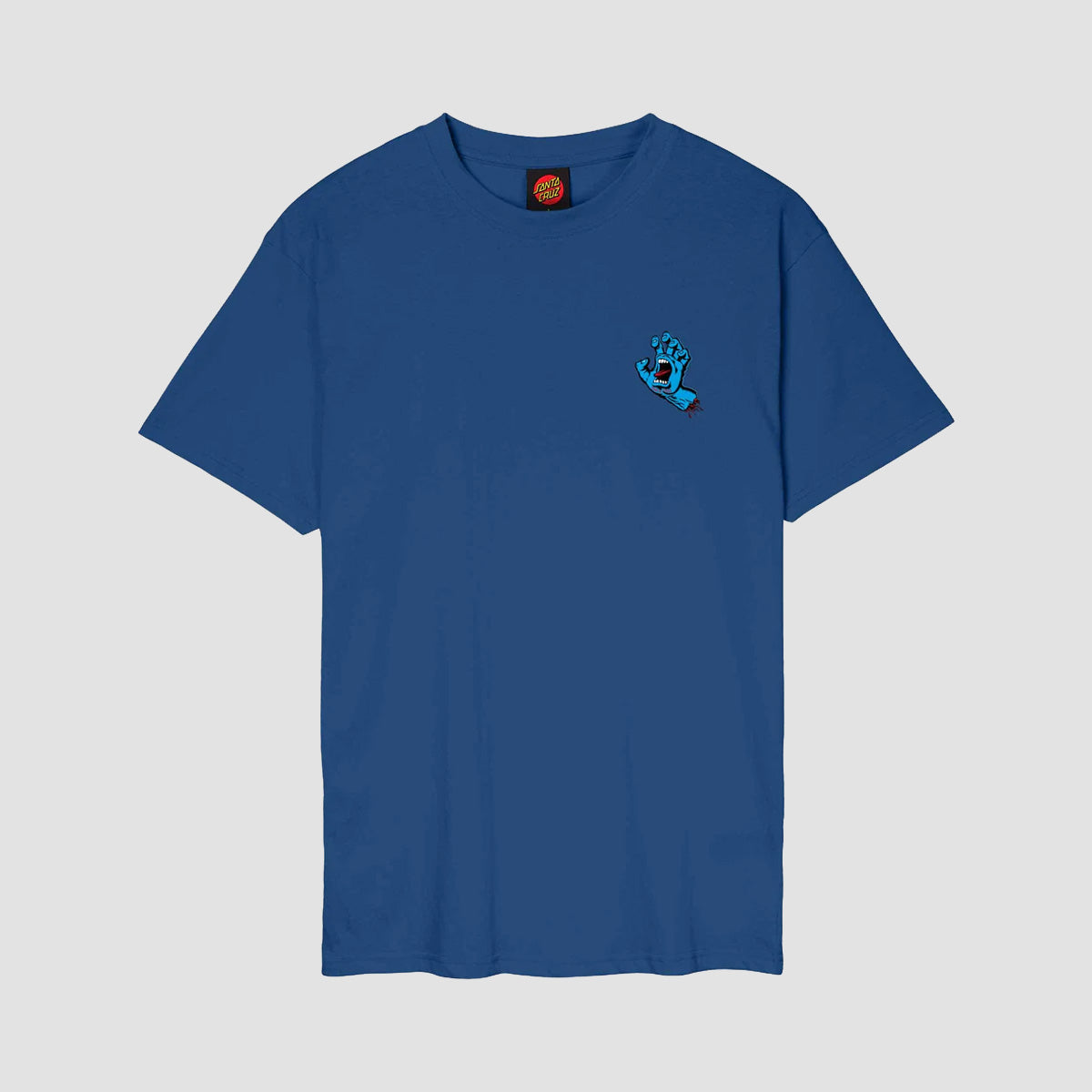 Santa Cruz Screaming Hand Chest T-Shirt Rich Navy