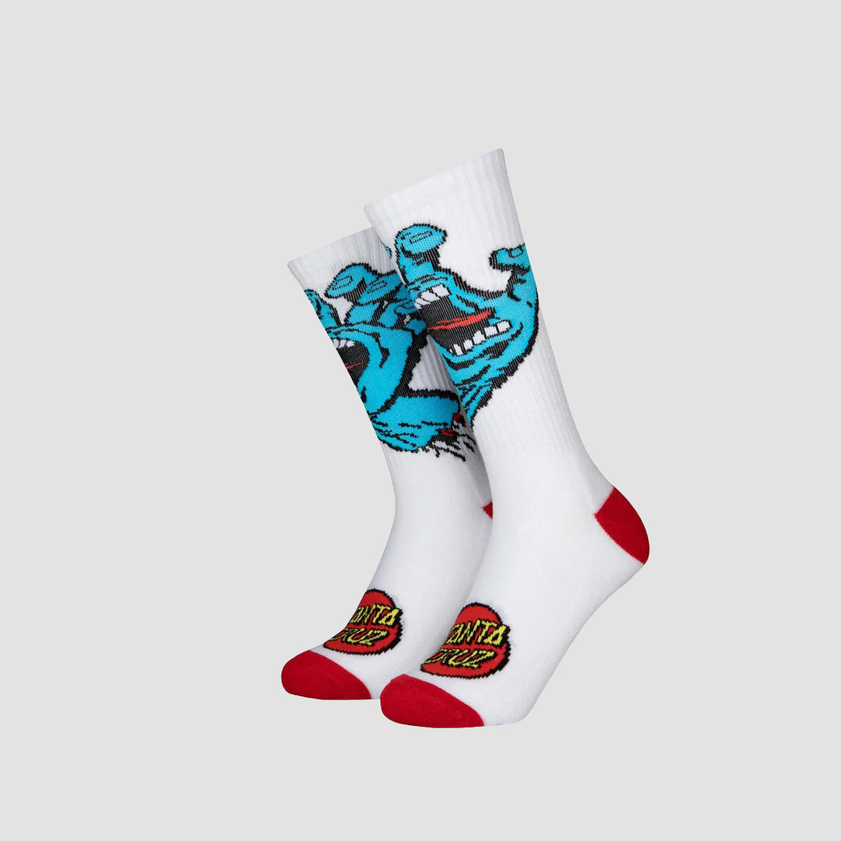Santa Cruz Screaming Hand Socks White - Kids