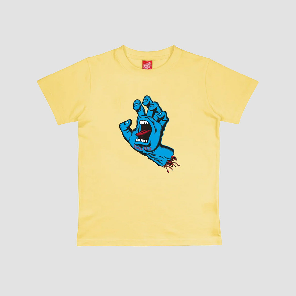 Santa Cruz Screaming Hand T-Shirt Mustard - Kids