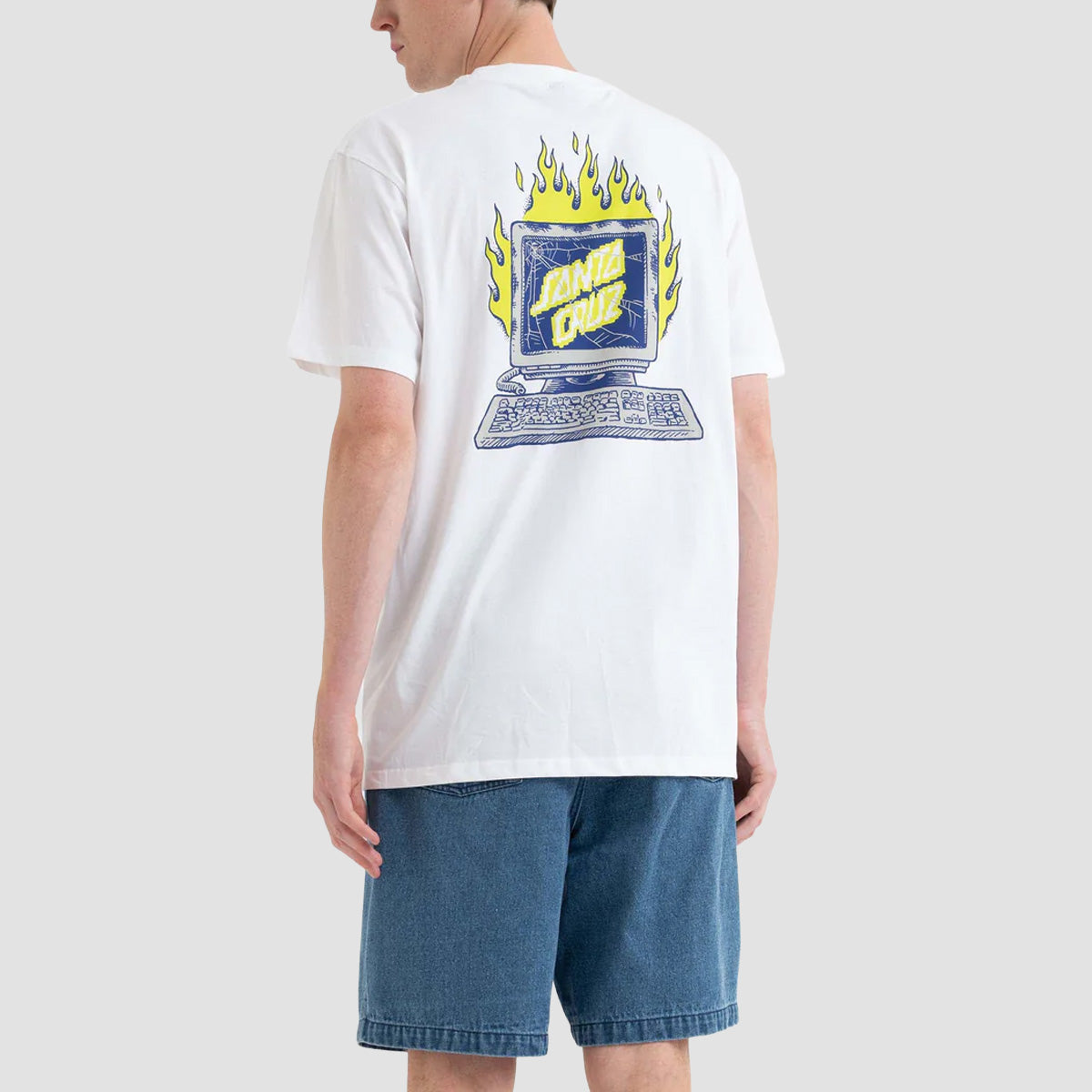 Santa Cruz Self Destruct T-Shirt White