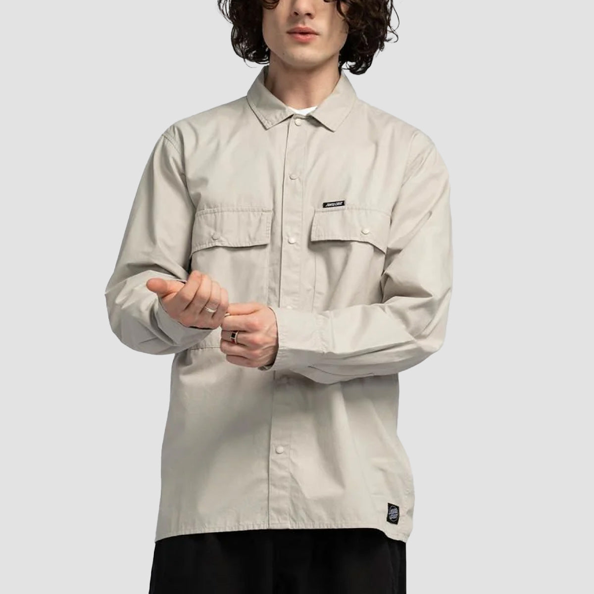 Santa Cruz Service Longsleeve Shirt Fog
