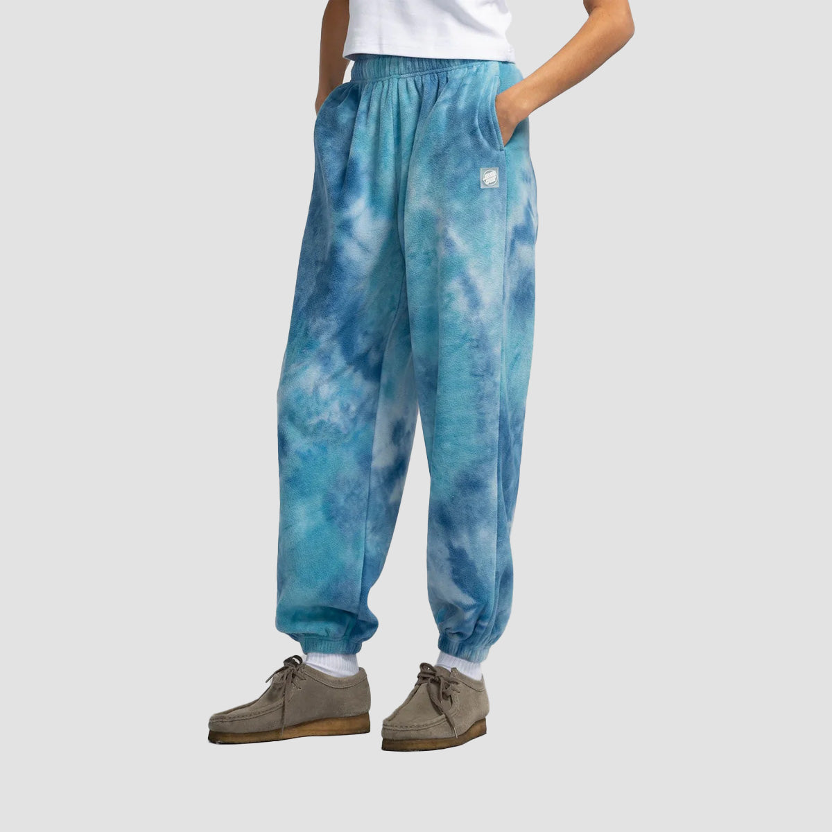Santa Cruz Slumber Polar Sweatpants Blue Tie Dye - Womens