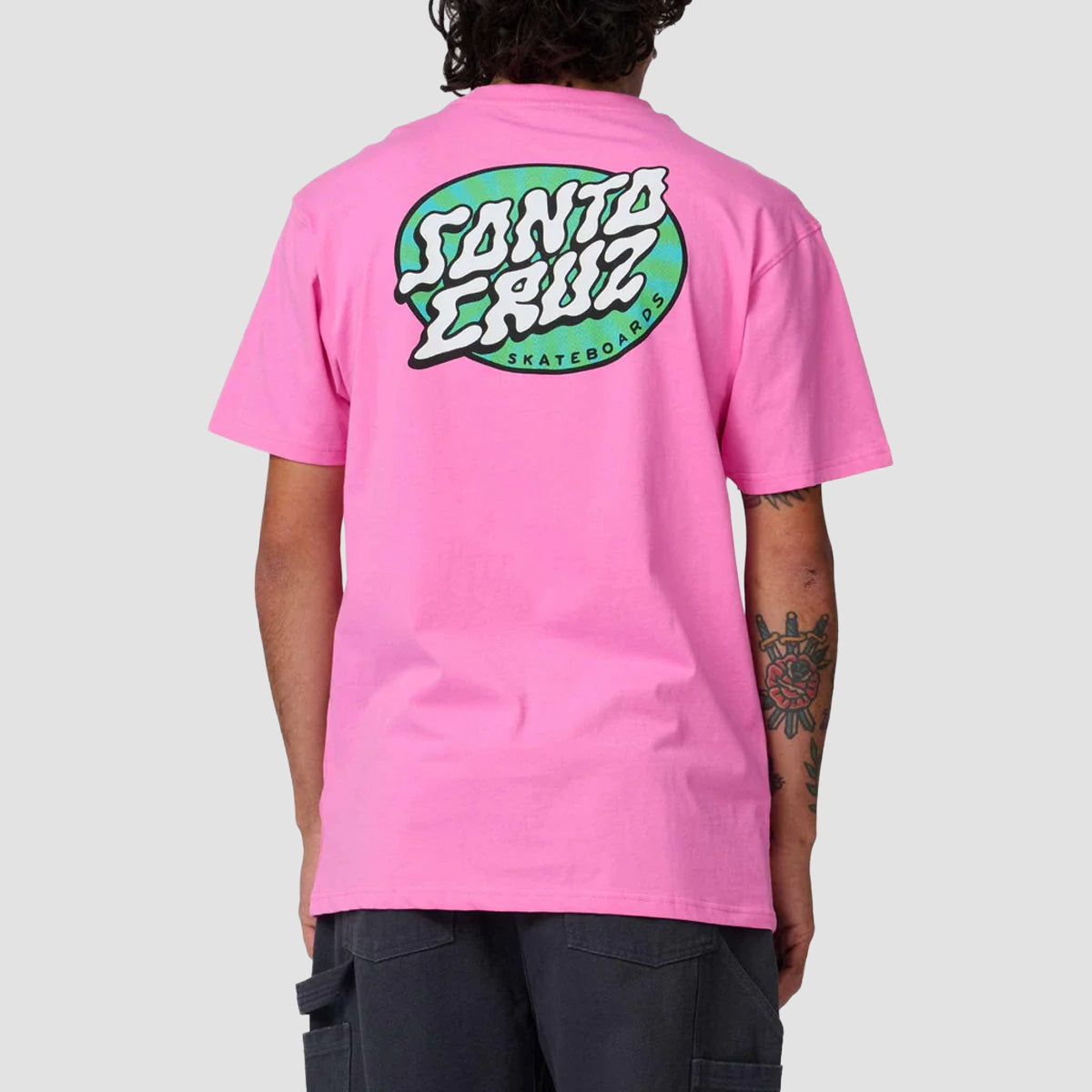 Santa Cruz Vertigo Dot T-Shirt Electric Pink